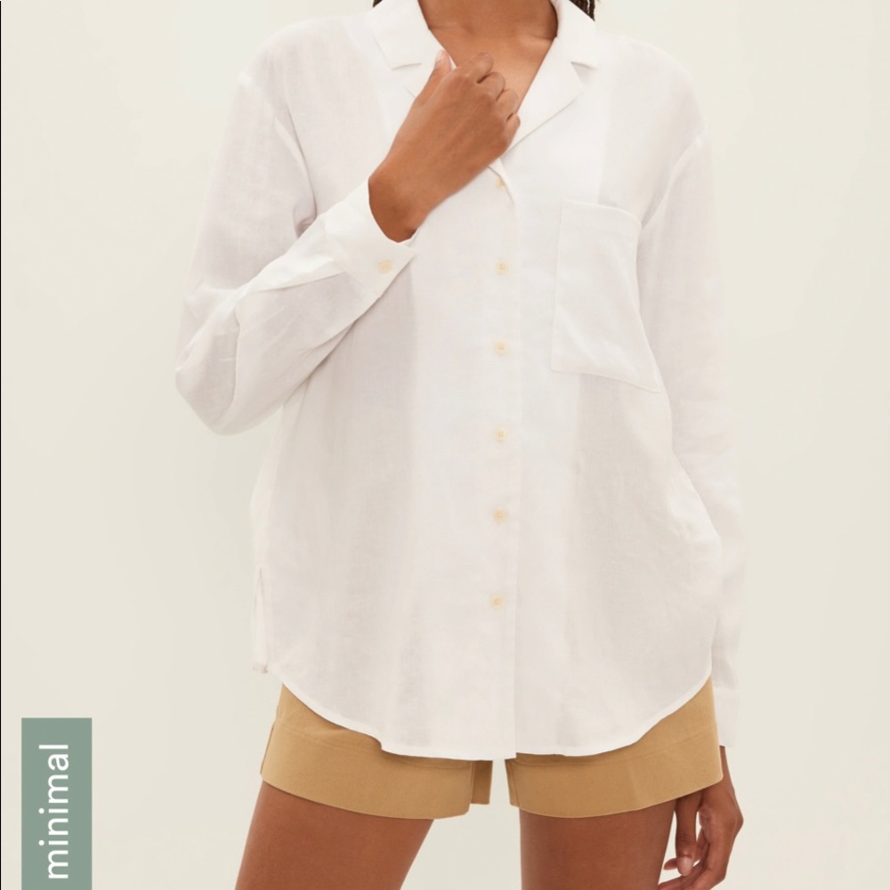Frank And Oak - oversized linen shirt